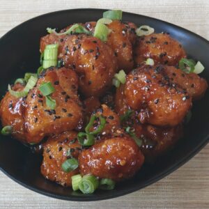 Korean BBQ Bloemkool Bites (VEGAN)